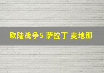 欧陆战争5 萨拉丁 麦地那